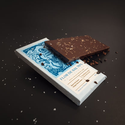 Flor de Sal — Barra de cacao 70% con flor de sal