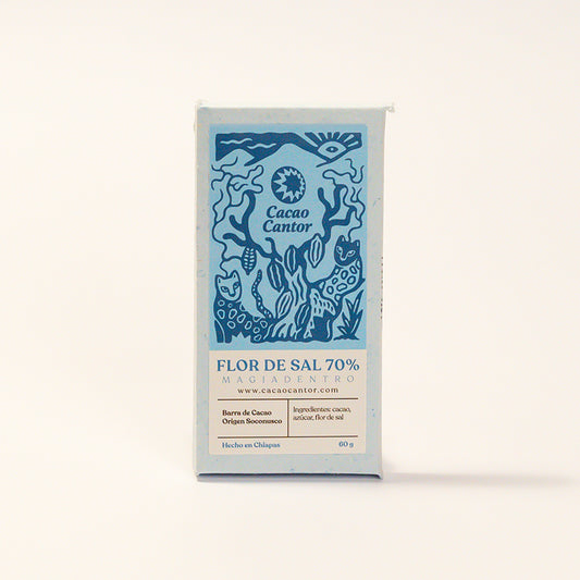 Flor de Sal — Barra de cacao 70% con flor de sal