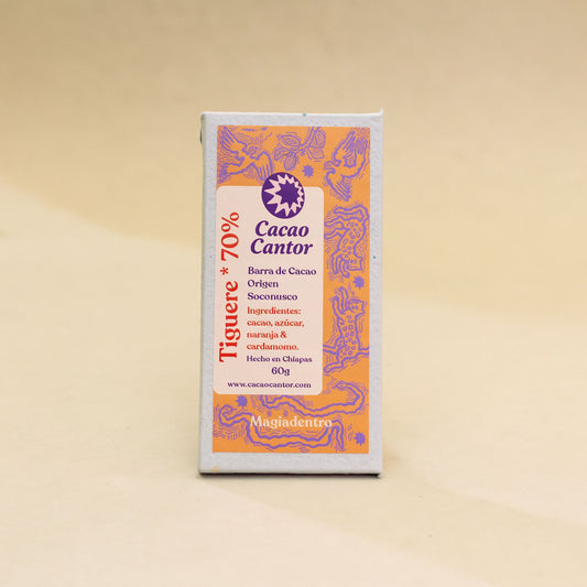Tiguere — 70% cacao con naranja y cardamomo